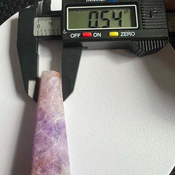 Amethyst Crazy Lace Crystal Wand (#6) - Picture 8 of 11